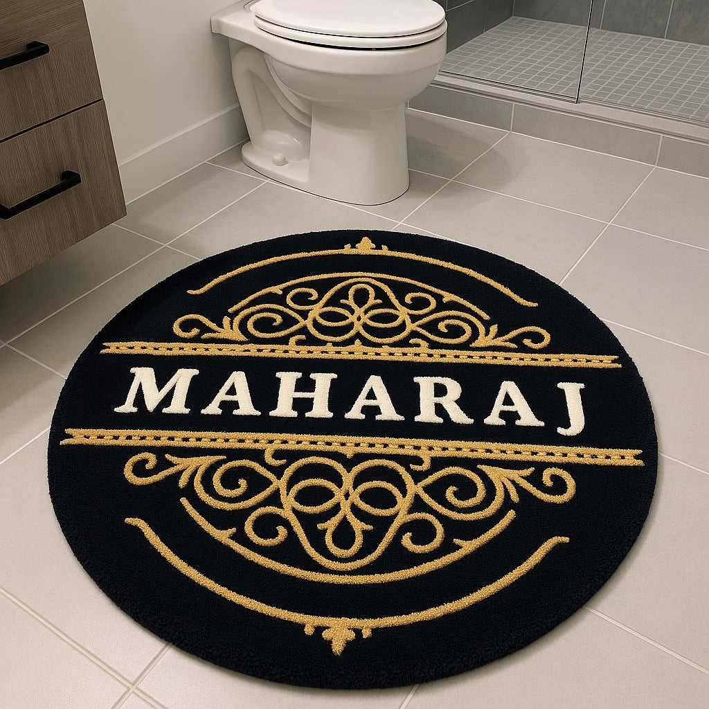 Family crest emblem rugs