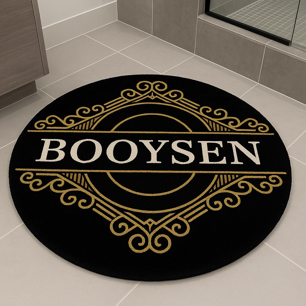 Family crest emblem rugs