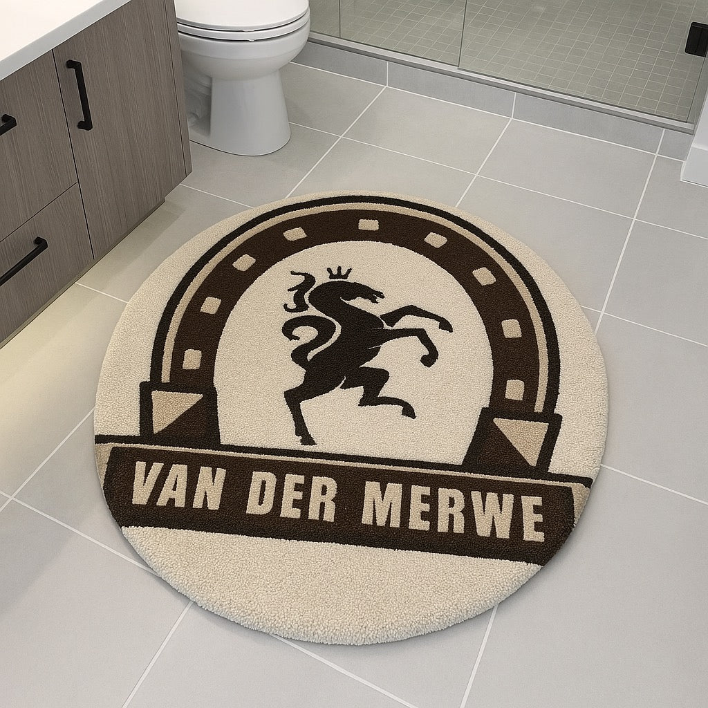 Family crest emblem rugs