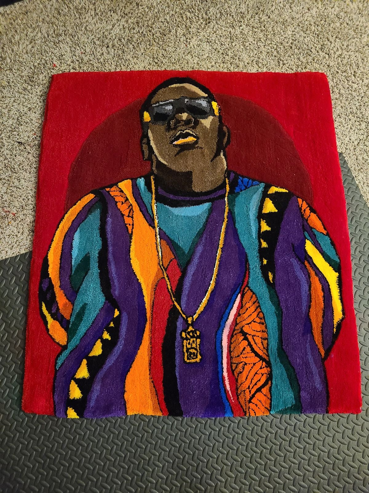 Notorious B.I.G custom rug